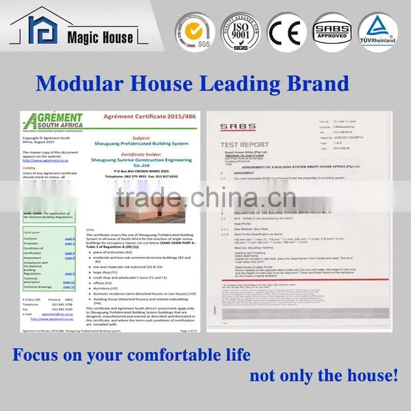 2016 Hot Sell Quick Assembled Prefabricated Ecological House Made by Foam Cement Panel photo-3