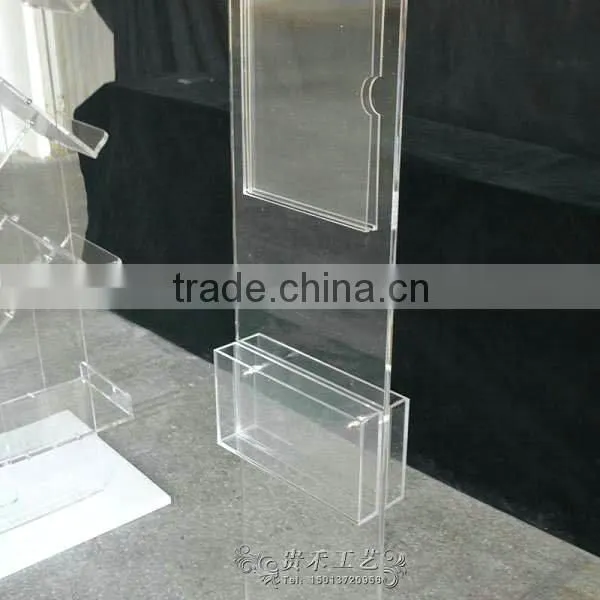 Free Standing Leaflet Holder Acrylic Tabletop Brochure Display photo-3