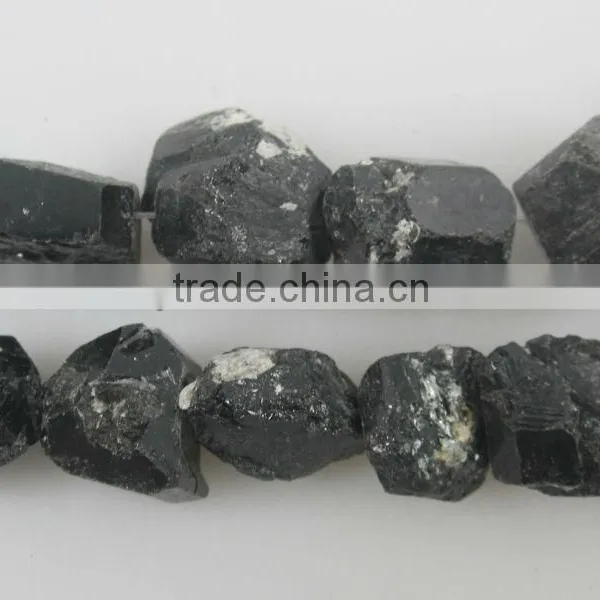 Wholesale Gemstone Row Stone Black Tourmaline Stone Natural Rough Black Tourmaline