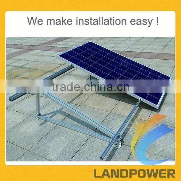 Flat Roof Adjustable Portrait Ballasted Solar PV Mounting System photo-2