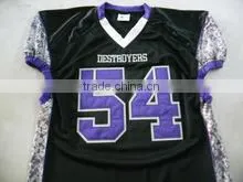 54 Black American Football Uniform