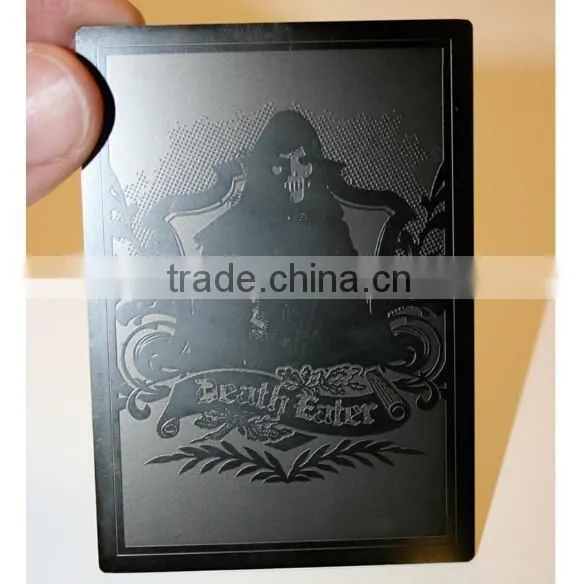 China Manufacturer High Quality Durable Nice Brushed Blank Cheap Metal Business Cards photo-2