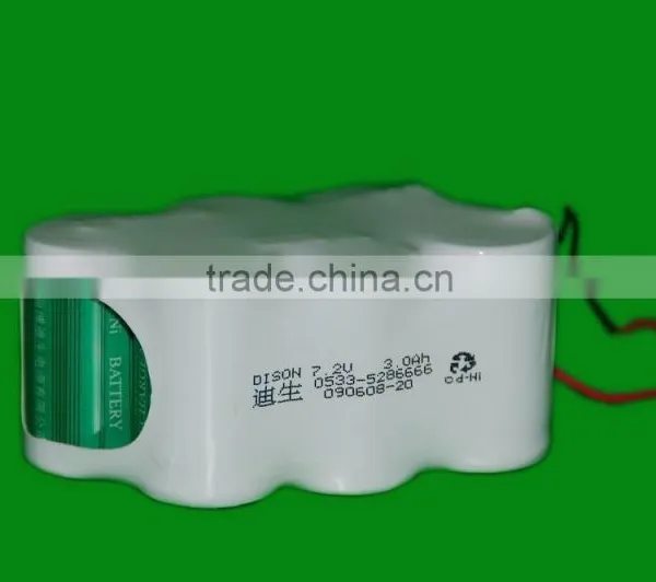 D Size High Temp 4.8v 7.2v Emergency Light Using Battery Pack in 4Ah Capacity photo-2