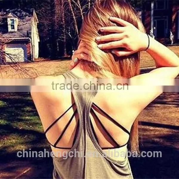 Latest Sexy Sleeveless Net Tank Tops for Young Fashion Girls