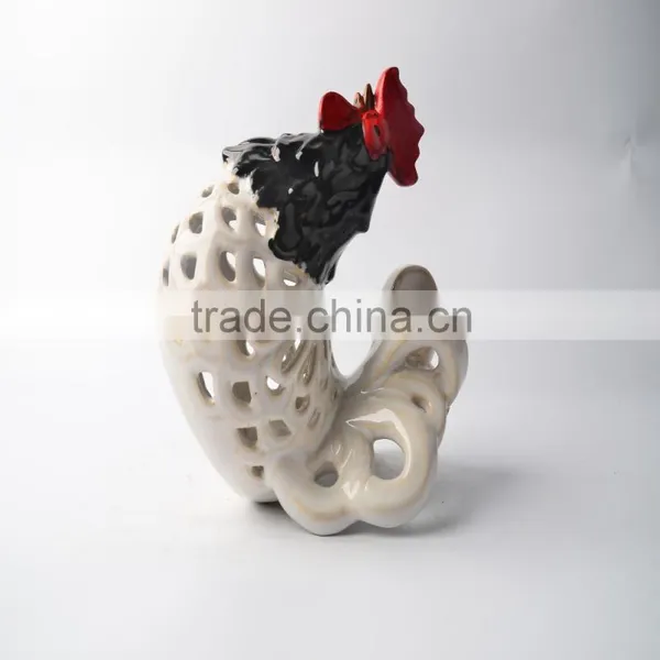 Cock Design Ceramic Candle Holder photo-4