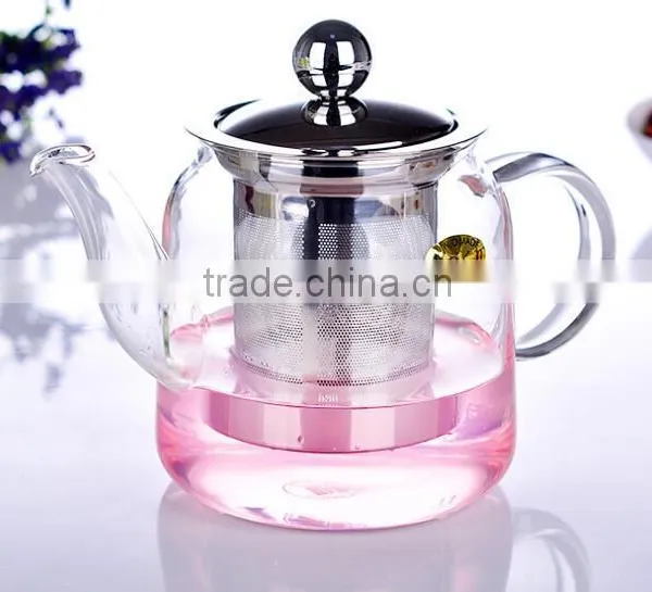1500ml Borosilicate Glass Tea Pot With Stainless Steel Infuser photo-5