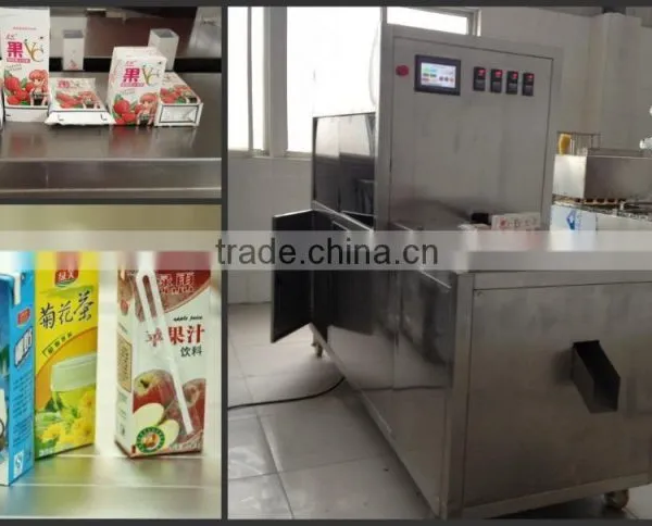 Semi Automatic Paper Mango Juice Carton Filling Sealing Packing Machine