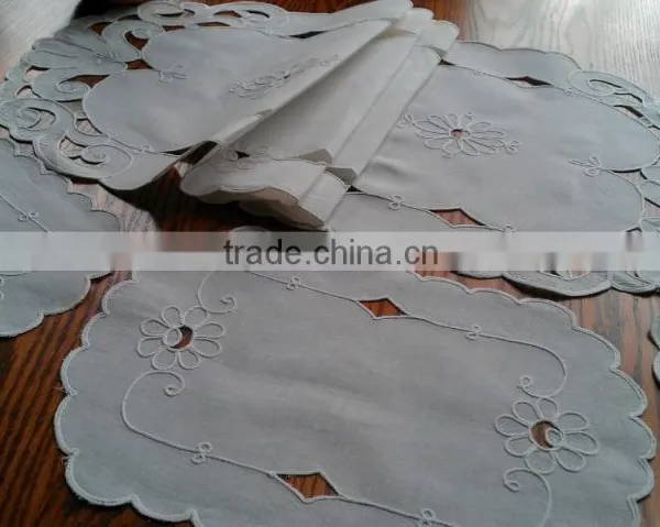 Cut Work and Hand Embroidered Table Runner photo-6