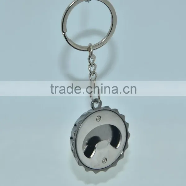 Modern Design Bottle Cap Shape Keychain Bottle Opener photo-5