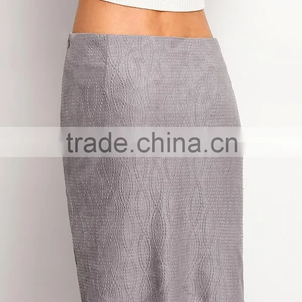 New Slim Fit Elegant Ladies Office Skirt Suit photo-5
