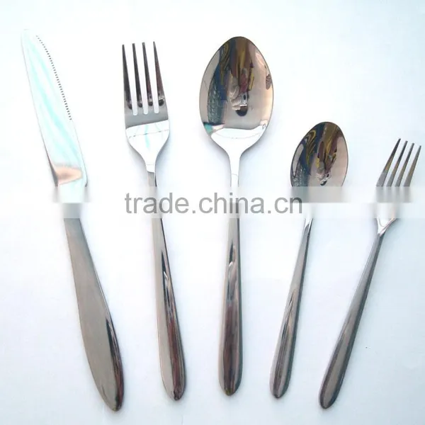 Stainless Steel Flatware Set in Simple Style photo-2