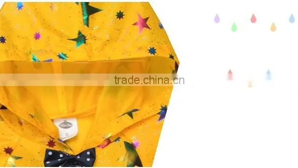 Wholesale Yellow Thin Raincoat for Kids photo-3