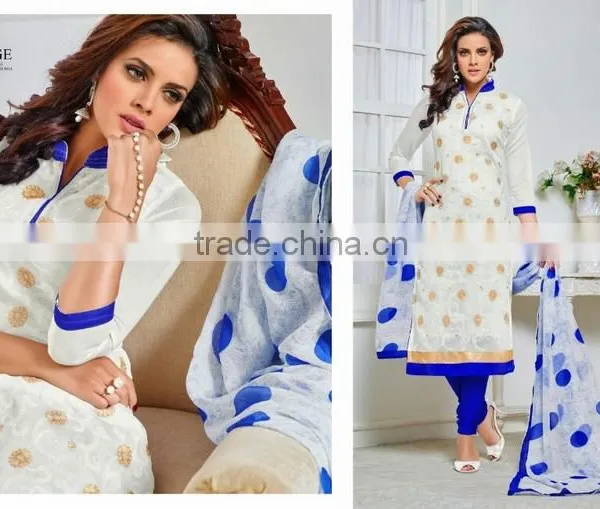 CHANDERI COTTON SALWAR KAMEEZ photo-3