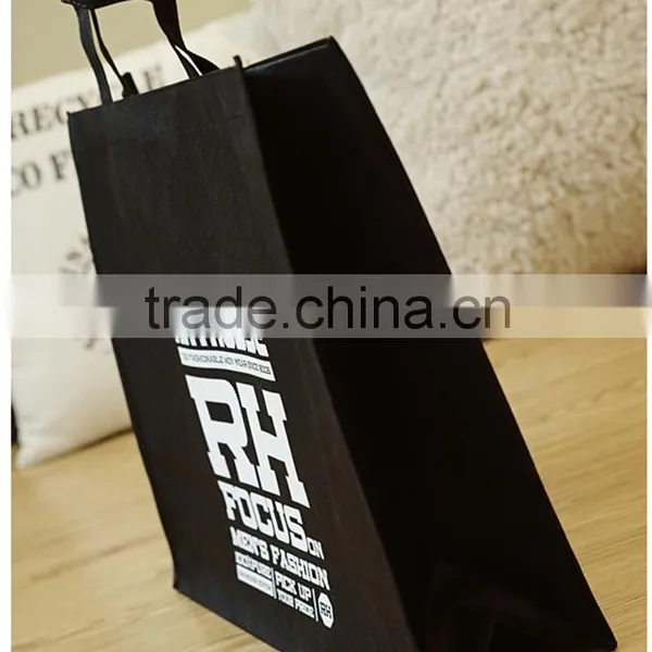 Customized Black Promotional Shopping Bag photo-2