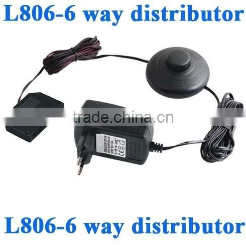 12V EU/DE Standard 6 Outlet Power Strip With Control Switch Extension Socket With 3m LED Cable photo-4