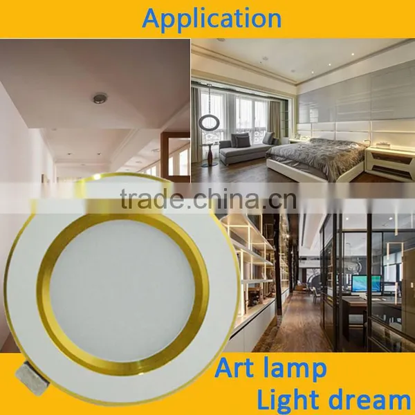 Top Quality Golden 5w Nice LED Panel Lights Downlights photo-3