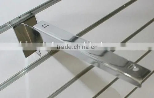 NEW CHROME GLASS SHELF BRACKETS FOR SLATWALL WITH SUCTION PADS FOR GLASS SIZE 25 CM photo-6