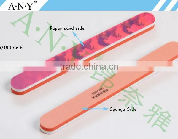 Professional Nail Care Tools Sponge Colour Nail File Emery Sand photo-2
