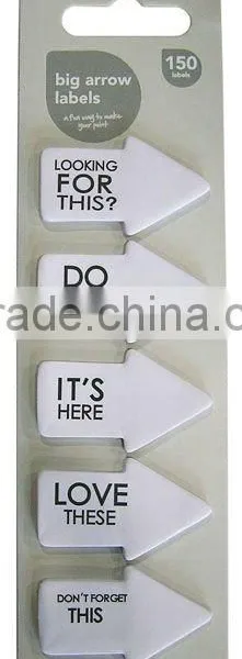 150 Big Paper Arrow Labels