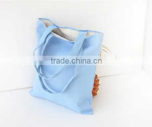 Canvas Shopping Handbag Plain ;canvas Tote Bag Plain ; Canvas Cotton Shopping Bag Solid Colour photo-3