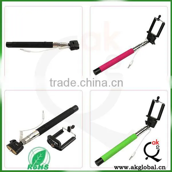 2015 Newest Mobile Phone Accessories Camera Smartphone Selfie Stick Monopod for Iphone 6 Plus photo-5