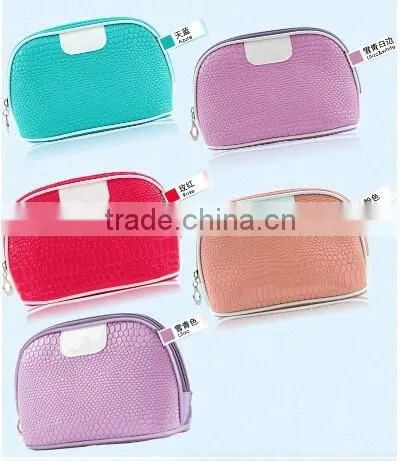Five Color Stylish Waterproof Shell Snake pu Lamination Promotional Toiletry Bag/makeup Bag photo-6