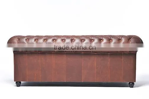 Chesterfield Showroom Brighton Vintage Brown Sofa photo-3
