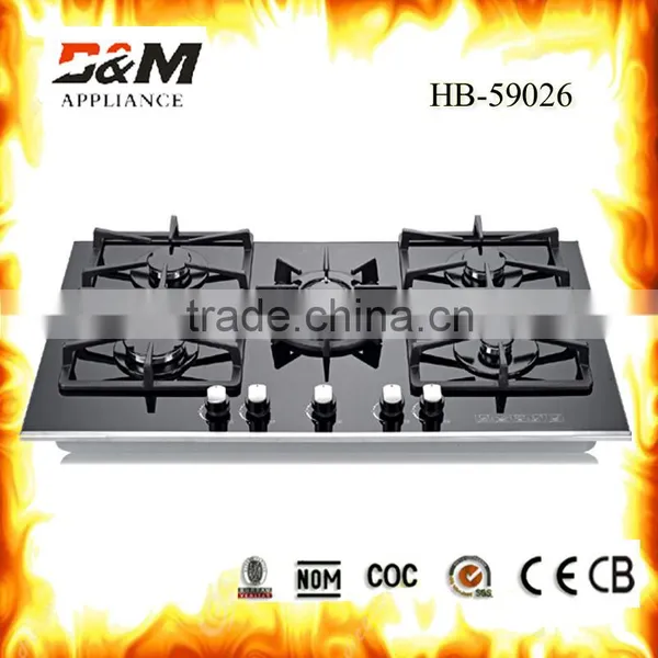 5 Burner Glass Table Top Gas Stove photo-4