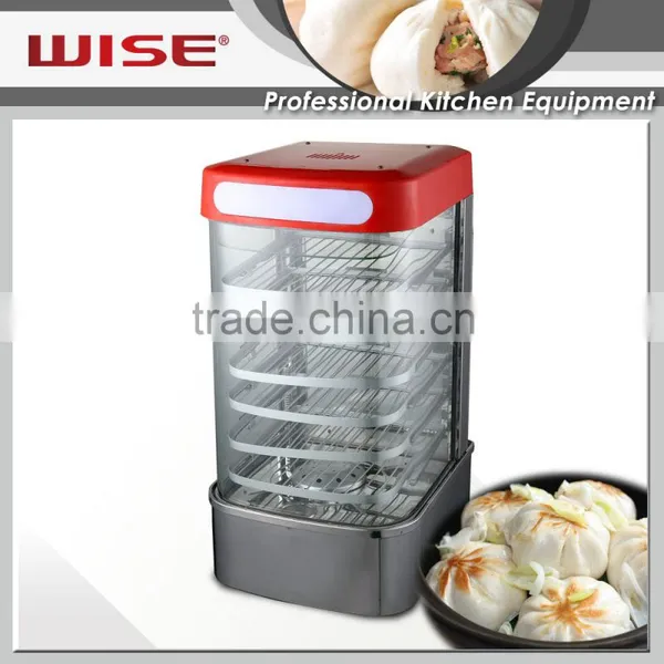 Commercial Stainless Steel Electric Curved Food Steamer Display Cabinet Mechanical Type photo-6