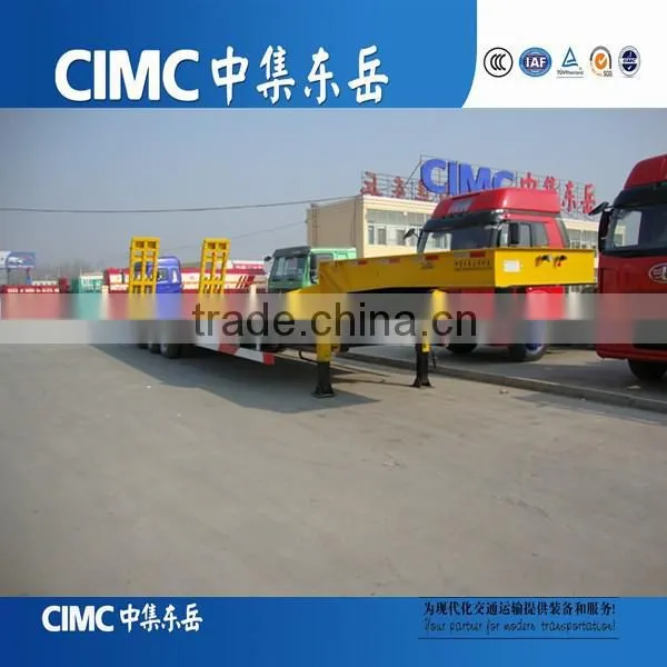 CIMC 3 Axle 60tons Lowboy Low Bed Semi Trailer Supplier's Choice photo-2
