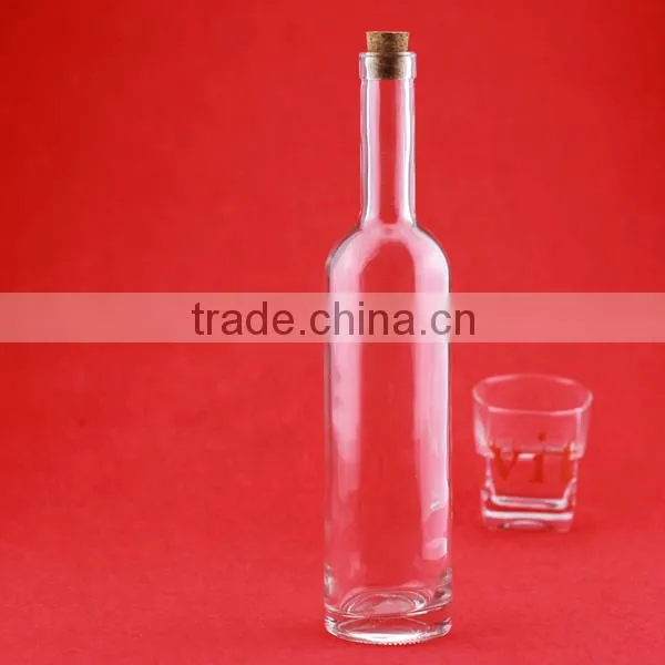 Bulk Wholesale Cheap Cylindrical Glass Bottles Frosted Round Bottles Liquor Bottles Transparent photo-6
