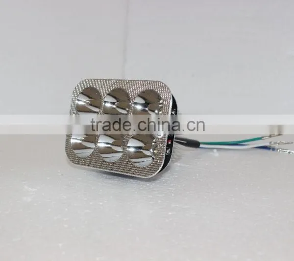 18W Led Motorcycle Light 6LED Square Motorcycle Headlight photo-2