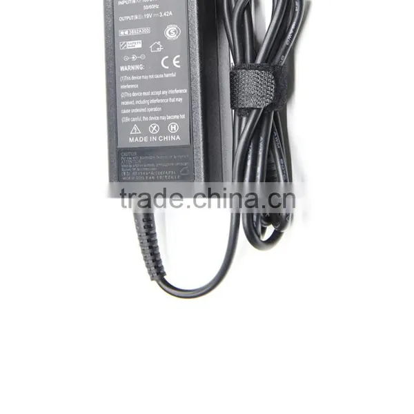 19V 3.42A 5.5x1.7MM Yellow Tip Laptop AC 110v to 240v Adapter photo-5