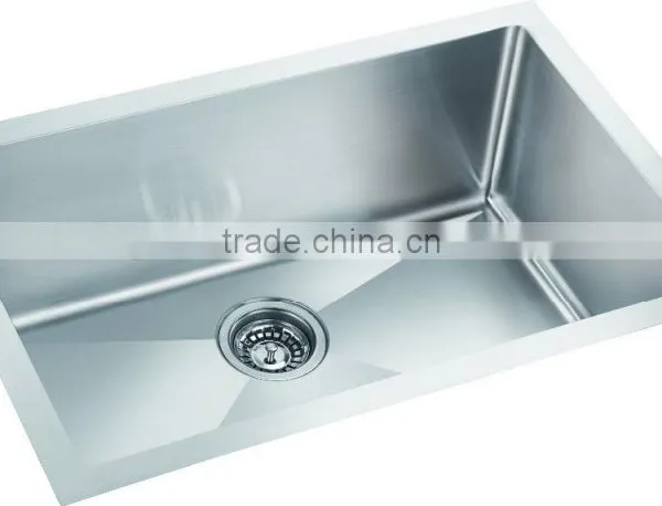 Undermount Industrial Single Bowl Stainless Steel Hand Made Kitchen Sink GR-2317 photo-2