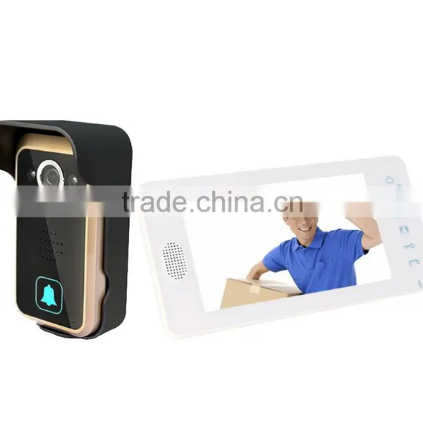 Wireless Video Door Phone QL-700 Wireless Building Intercom System 7 Inch Door Phone photo-2