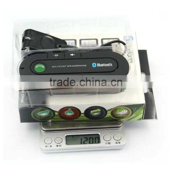 Bluetooth Slim Magnetic Handsfree Car Kit Multipoint Speakerphone Ts-MT03 With Visor Clip photo-2