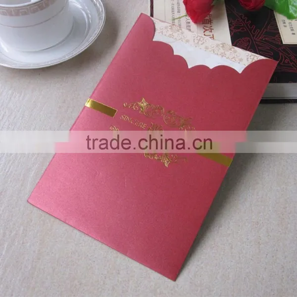 Decoration Customized Hot Stamping Luxury Unique Wedding Invitation Cards photo-3
