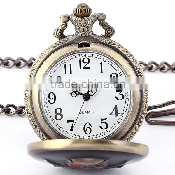 Stylish Pirate Analog Quartz Pendant Mens Pocket Watch photo-4