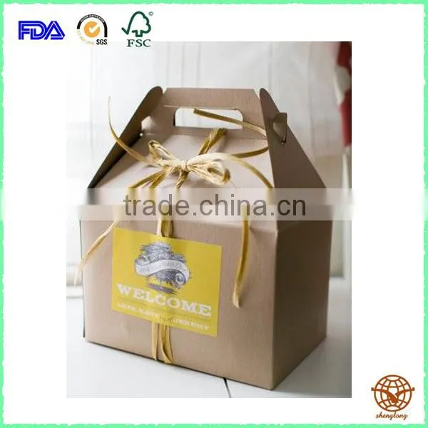 Promotional Customized Kraft Carrier Bag With Handle, Factory Direct Selling Kraft Box photo-3