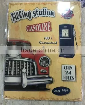 Wholesale Custom Embossed Vintage Metal Tin Sign, Retro Metal Tin Plaque, Home Decoration Tin Plate photo-6