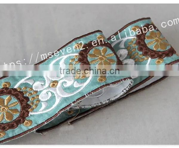 New Arrival 6cm Width Gorgeous Ethnic Lace Trim Embroidery for Garment photo-3