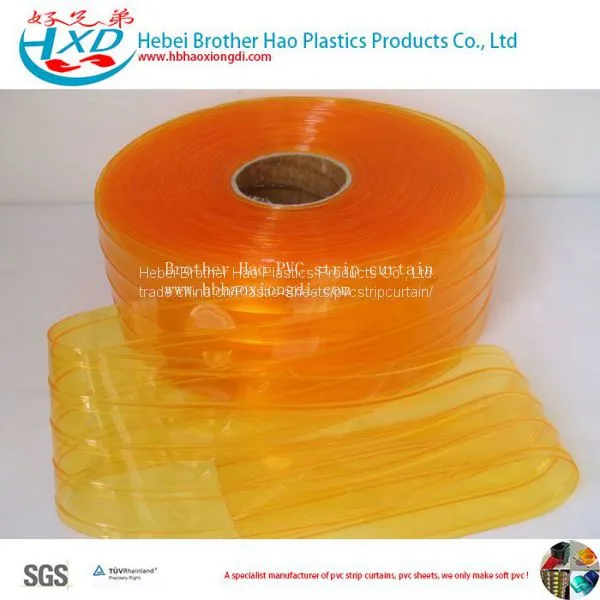 Anti-insect Flexible Transparent Ribbed Vinyl Plastic PVC Strip Curtain photo-5