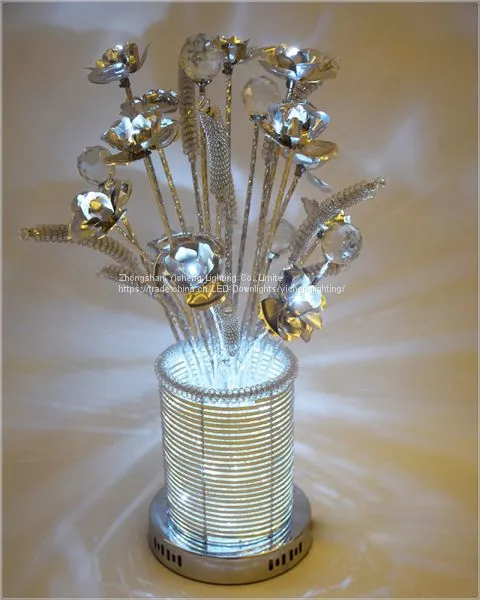 WUFU Wholesale Home Decor Flower Vase Led Table Lamp