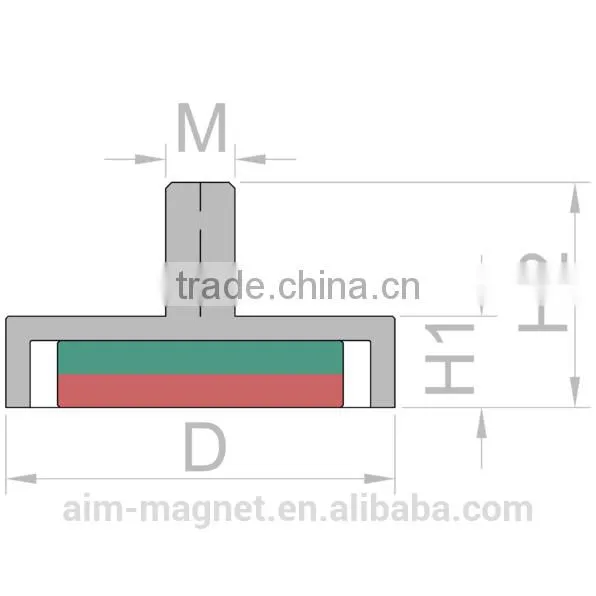 Strong Pot Magnet With Screw Thread photo-2