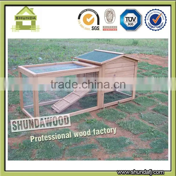SDR015 Outdoor Wooden Rabbit House Rabbit Hutch Manufacturers photo-2