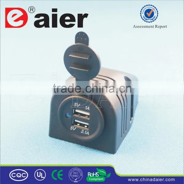 Dual USB Charger/Car USB Socket/USB Light Socket