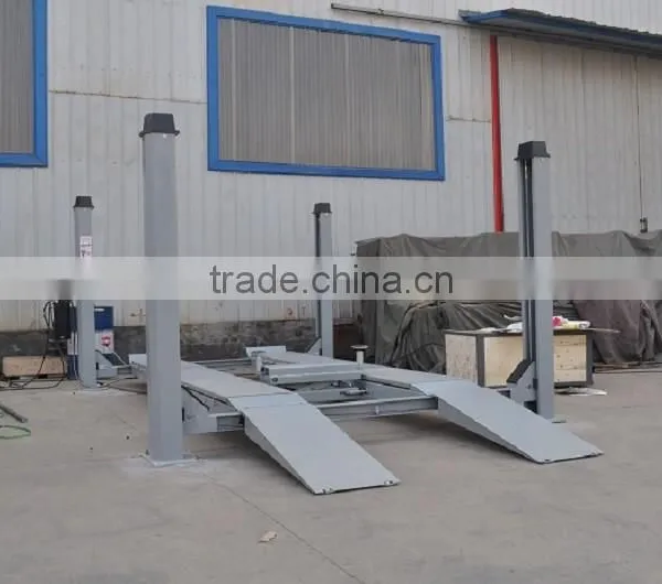 CE Approved Four Post Car Alignment Lift 4T Load photo-5
