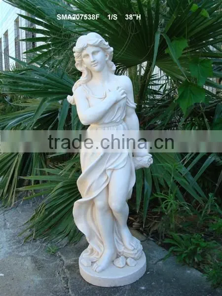 Praying Resin Lady Figurine for Garden photo-4