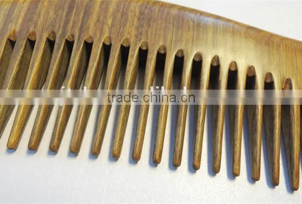 Anti-static Sandalwood Comb With Handle for Curly Hair photo-2