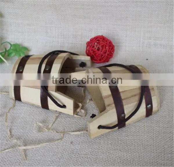 Handmade Semicircle Decorative Art Solid Wooden Mini Ice Buckets photo-4